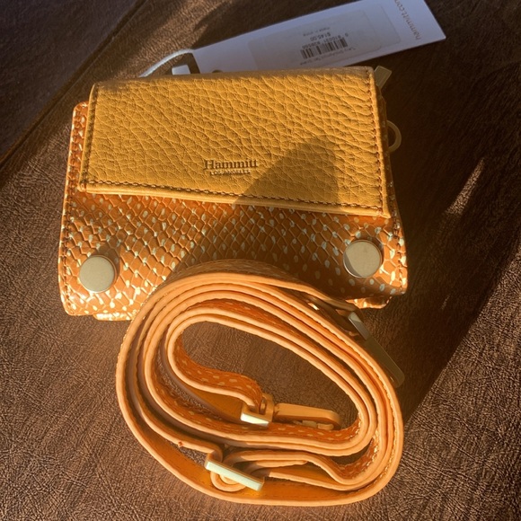 Hammitt Levy Small in Apricot Tan Snake with Brushed Gold Hardware!! BRAND NEW!! - Picture 6 of 7